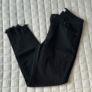 🖤Black Frayed Hem KanCans🖤